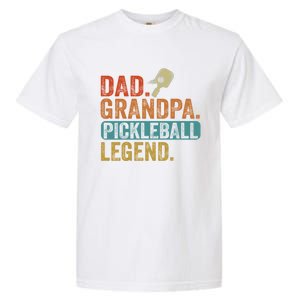 Fathers Day Present Pickleball Dad Grandpa Pickleball Legend Gift Garment-Dyed Heavyweight T-Shirt