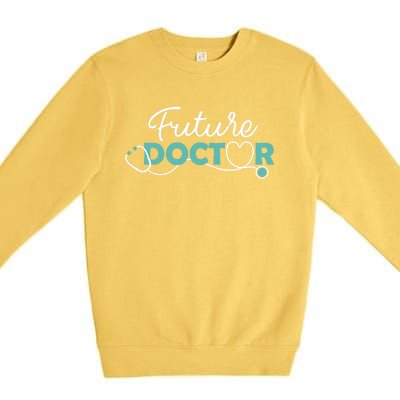 Future Doctor Pre Med Outfit Medical Student Gift Premium Crewneck Sweatshirt