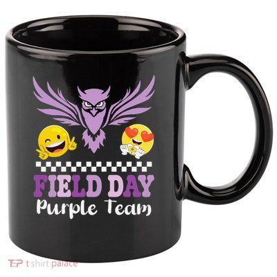 Field Day Pupple Team Students School Sports Competition 11oz C Handle Ceramic Mug