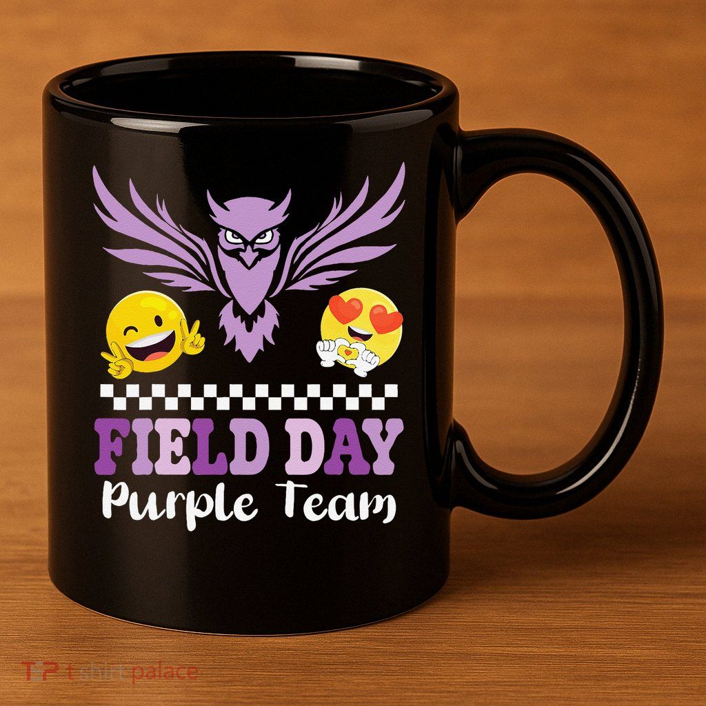 Field Day Pupple Team Students School Sports Competition 11oz C Handle Ceramic Mug