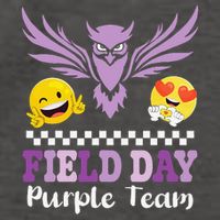 Field Day Pupple Team Students School Sports Competition Vector Backpack