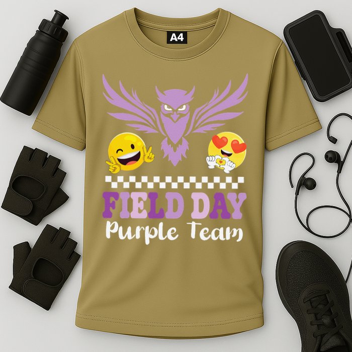 Field Day Pupple Team Students School Sports Competition Cooling Performance Crew T-Shirt
