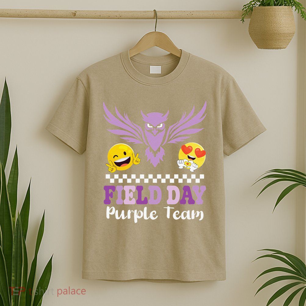 Field Day Pupple Team Students School Sports Competition T-Shirt