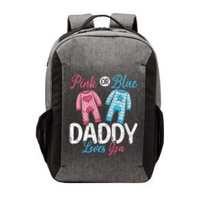 Future Dad Pink Or Blue Daddy Loves You Gender Reveal Gift Vector Backpack