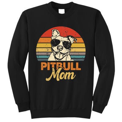 Funny Dog Pitbull Mom Pittie Mom Mother's Day Sweatshirt