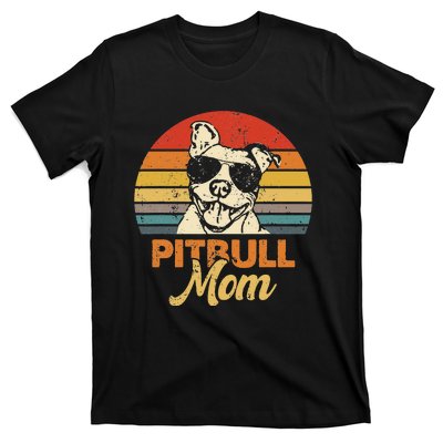 Funny Dog Pitbull Mom Pittie Mom Mother's Day T-Shirt