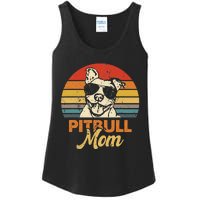 Funny Dog Pitbull Mom Pittie Mom Mother's Day Ladies Essential Tank