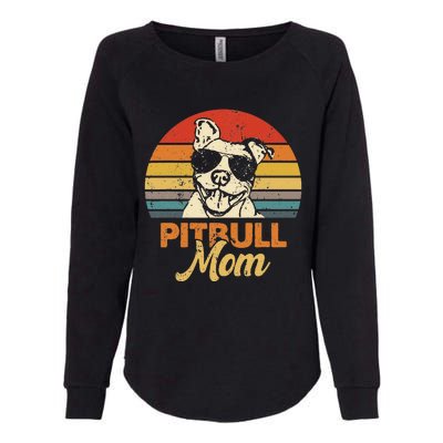 Funny Dog Pitbull Mom Pittie Mom Mother's Day Womens California Wash Sweatshirt