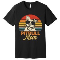 Funny Dog Pitbull Mom Pittie Mom Mother's Day Premium T-Shirt