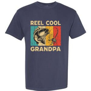 FatherS Day Present Funny Fishing Reel Cool Grandpa Garment-Dyed Heavyweight T-Shirt