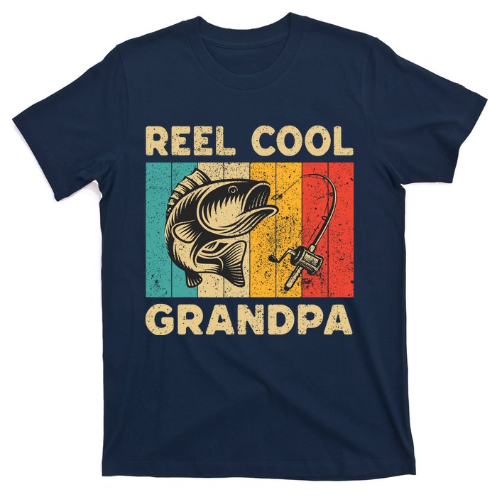 FatherS Day Present Funny Fishing Reel Cool Grandpa T-Shirt