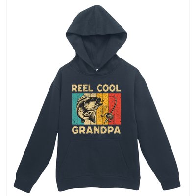 FatherS Day Present Funny Fishing Reel Cool Grandpa Urban Pullover Hoodie