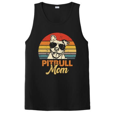 Funny Dog Pitbull Mom Pittie Mom Mother's Day PosiCharge Competitor Tank