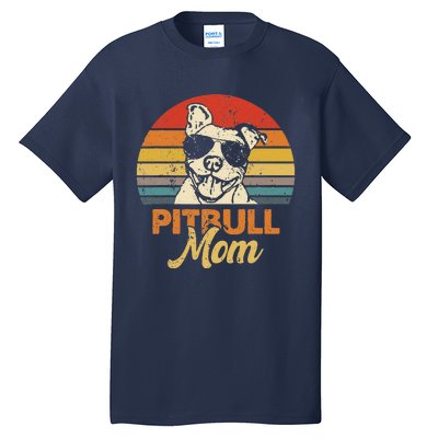 Funny Dog Pitbull Mom Pittie Mom Mother's Day Tall T-Shirt