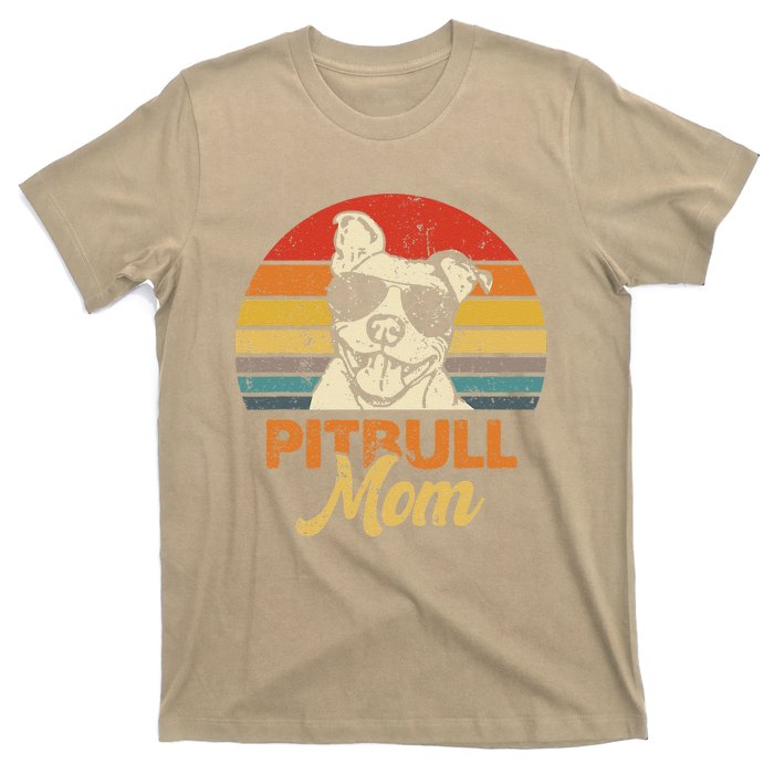 Funny Dog Pitbull Mom Pittie Mom Mother's Day T-Shirt