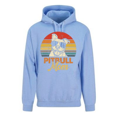 Funny Dog Pitbull Mom Pittie Mom Mother's Day Unisex Surf Hoodie