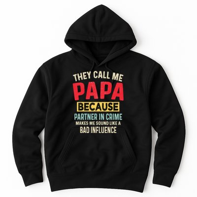 FatherS Day Papa Partner In Crime Hoodie