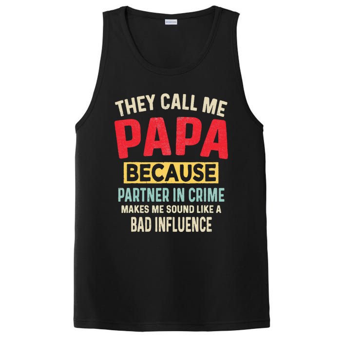 FatherS Day Papa Partner In Crime PosiCharge Competitor Tank