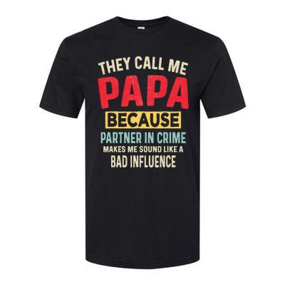 FatherS Day Papa Partner In Crime Softstyle CVC T-Shirt