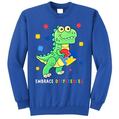 Funny Dinosaur Puzzle Piece Autism Awareness Cool Gift Sweatshirt