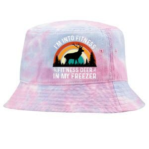 Fitness Deer Pun Humor Graphic Tie-Dyed Bucket Hat