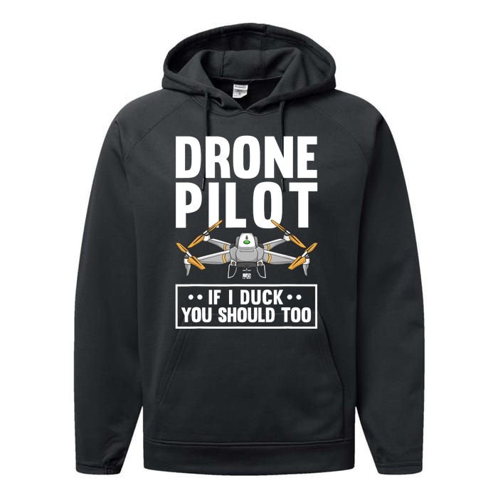 Funny Drone Pilot For RC Racing Pilots Flying FPV Performance Fleece Hoodie