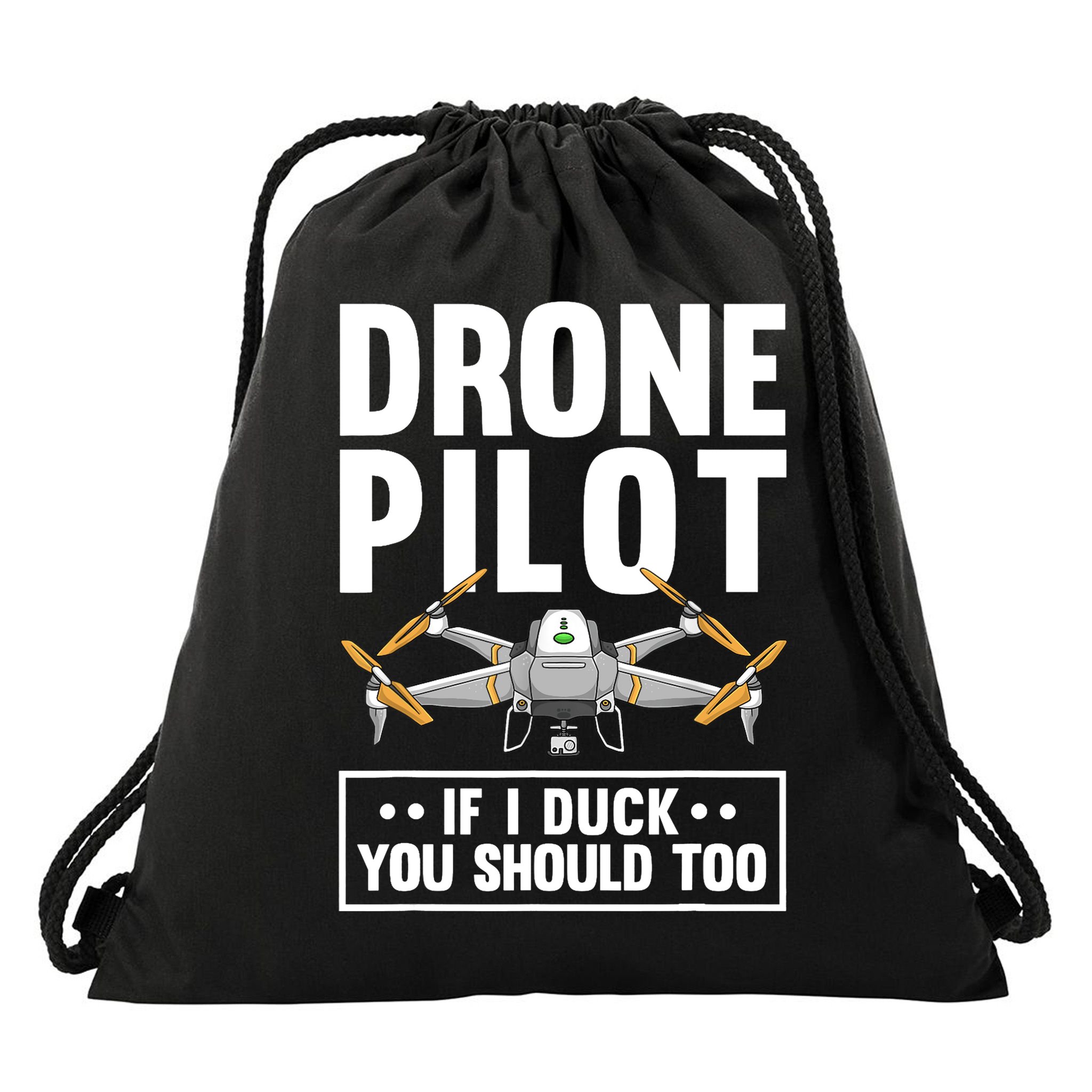 Funny Drone Pilot For RC Racing Pilots Flying FPV Drawstring Bag