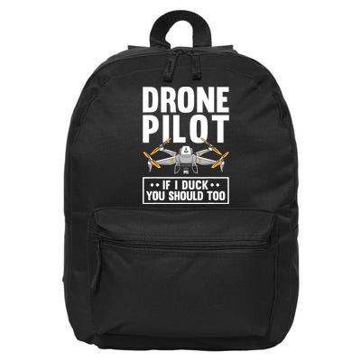 Funny Drone Pilot For RC Racing Pilots Flying FPV 16 in Basic Backpack