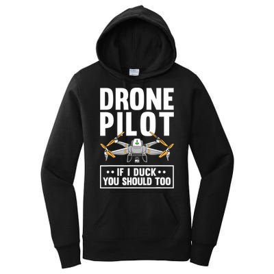 Funny Drone Pilot For RC Racing Pilots Flying FPV Women's Pullover Hoodie