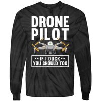 Funny Drone Pilot For RC Racing Pilots Flying FPV Tie-Dye Long Sleeve Shirt