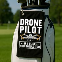 Funny Drone Pilot For RC Racing Pilots Flying FPV Golf Towel
