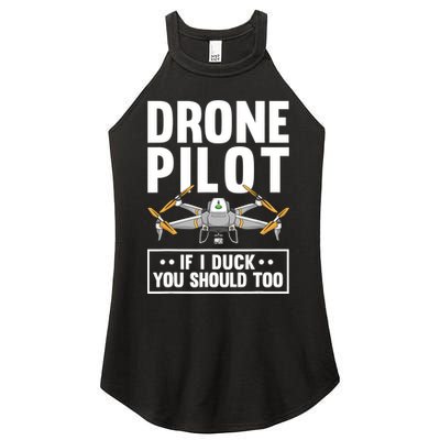 Funny Drone Pilot For RC Racing Pilots Flying FPV Women's Perfect Tri Rocker Tank
