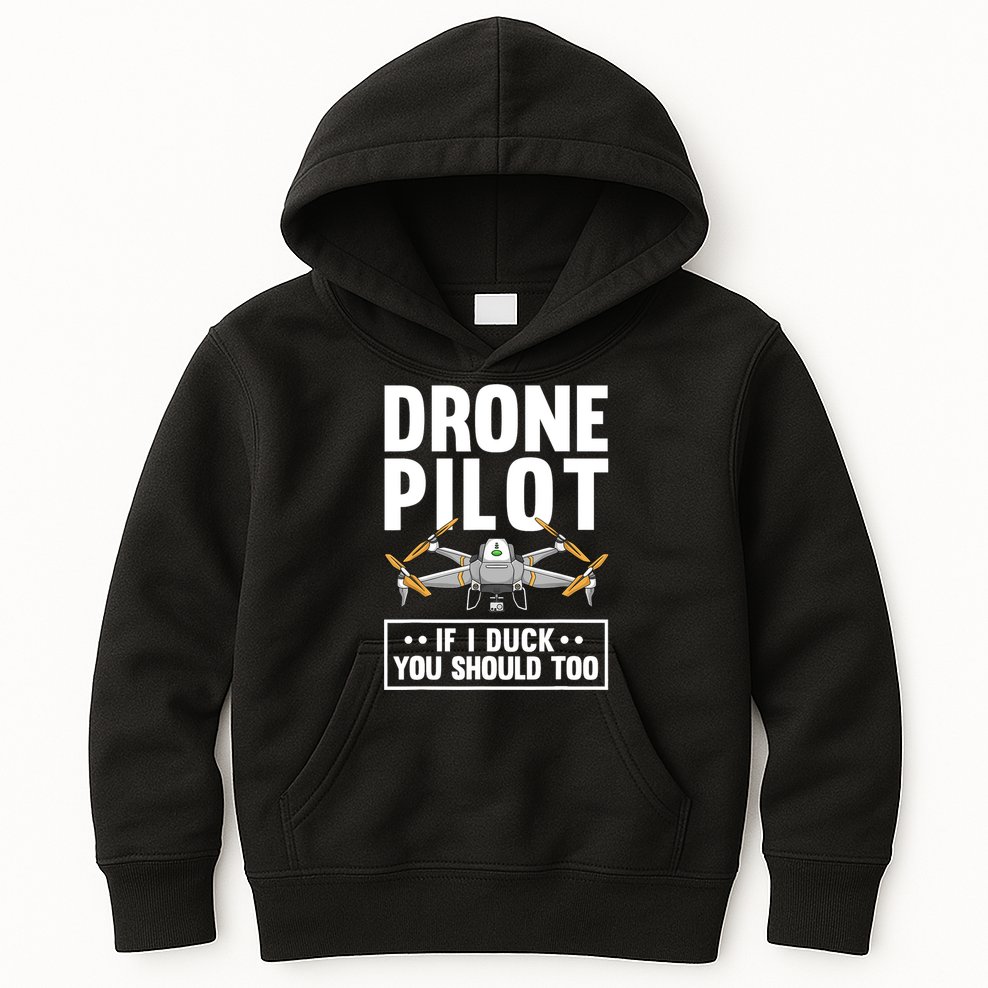 Funny Drone Pilot For RC Racing Pilots Flying FPV Kids Hoodie