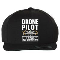 Funny Drone Pilot For RC Racing Pilots Flying FPV Wool Snapback Cap