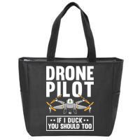 Funny Drone Pilot For RC Racing Pilots Flying FPV Zip Tote Bag
