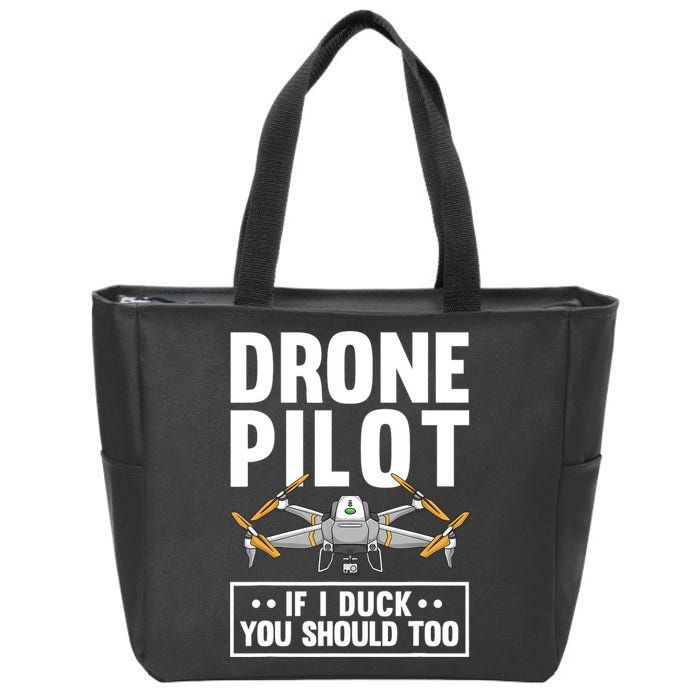 Funny Drone Pilot For RC Racing Pilots Flying FPV Zip Tote Bag