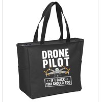 Funny Drone Pilot For RC Racing Pilots Flying FPV Zip Tote Bag