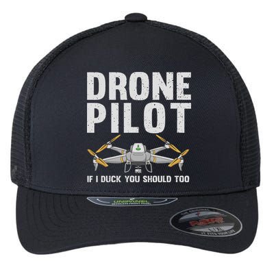 Funny Drone Pilot Design For Women Drone Operator Flexfit Unipanel Trucker Cap
