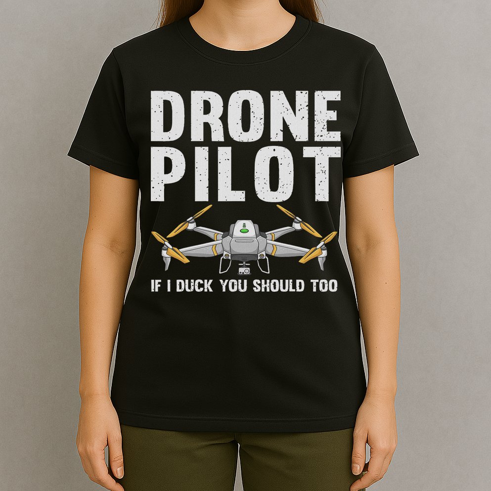 Funny Drone Pilot Design For Women Drone Operator T-Shirt