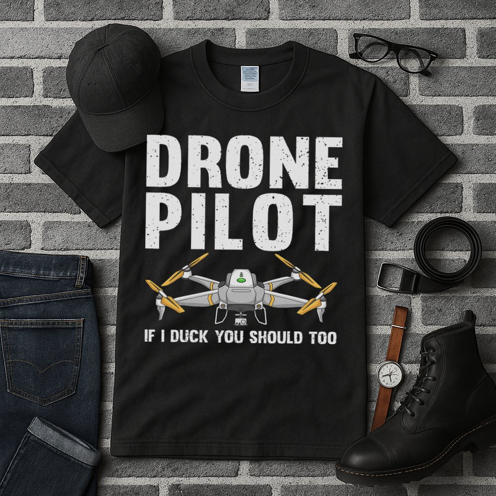 Funny Drone Pilot Design For Women Drone Operator Tall T-Shirt