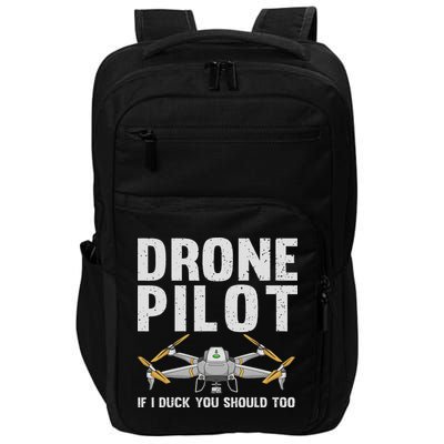 Funny Drone Pilot Design For Women Drone Operator Impact Tech Backpack