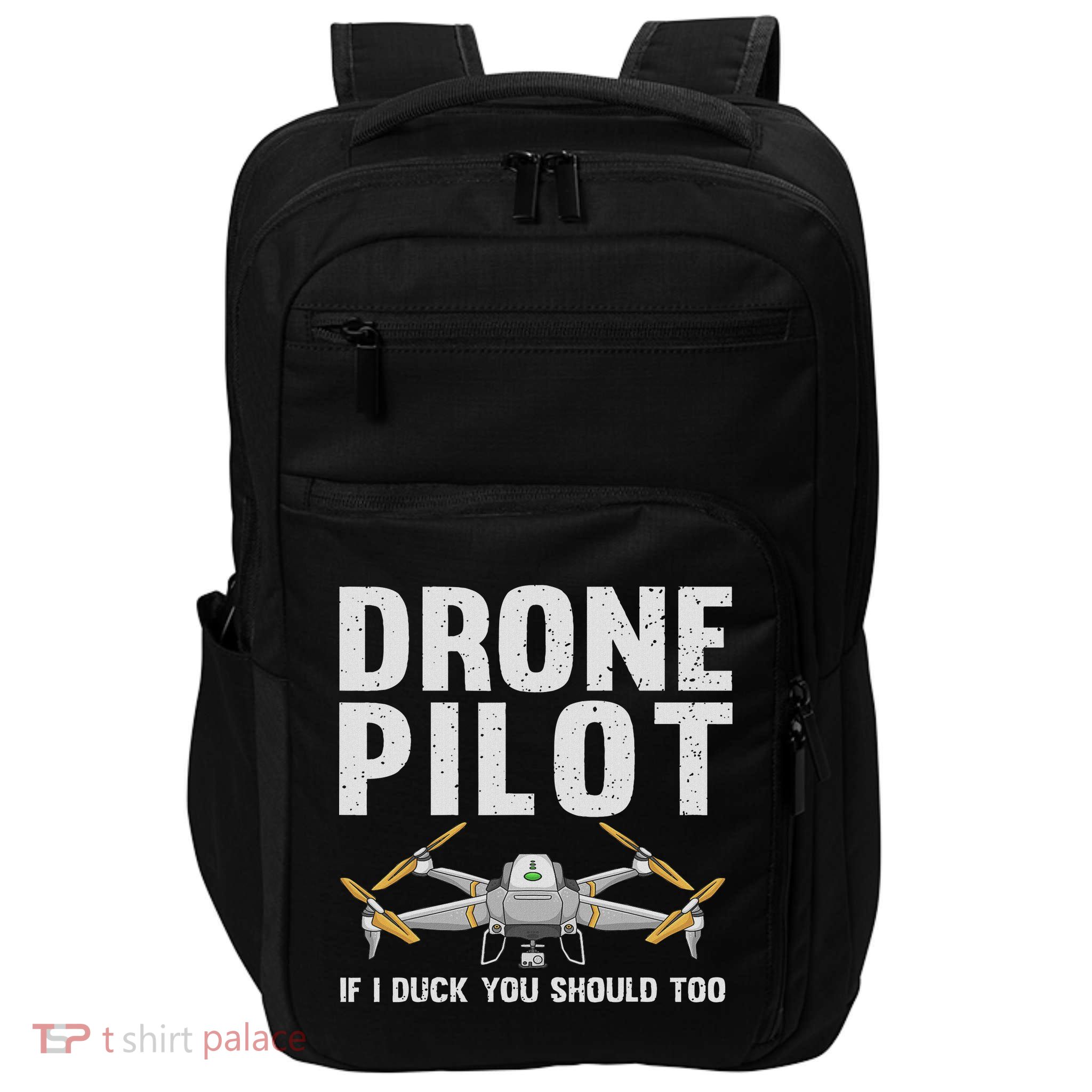 Funny Drone Pilot Design For Women Drone Operator Impact Tech Backpack