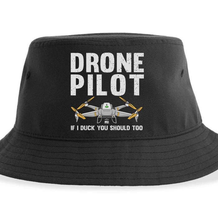 Funny Drone Pilot Design For Women Drone Operator Sustainable Bucket Hat