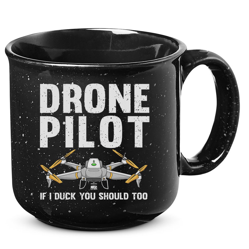 Funny Drone Pilot Design For Women Drone Operator 15oz Campfire Ceramic Mug