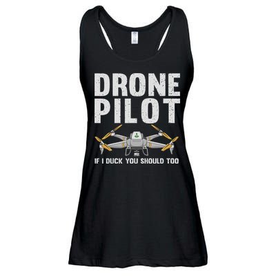 Funny Drone Pilot Design For Women Drone Operator Ladies Essential Flowy Tank