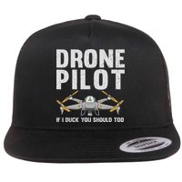 Funny Drone Pilot Design For Women Drone Operator Flat Bill Trucker Hat