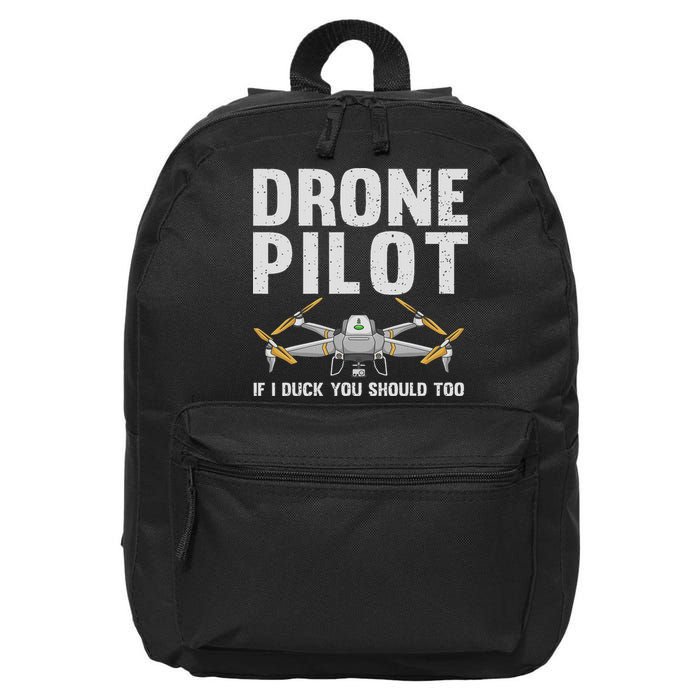 Funny Drone Pilot Design For Women Drone Operator 16 in Basic Backpack