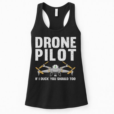 Funny Drone Pilot Design For Women Drone Operator Womens Tank Top