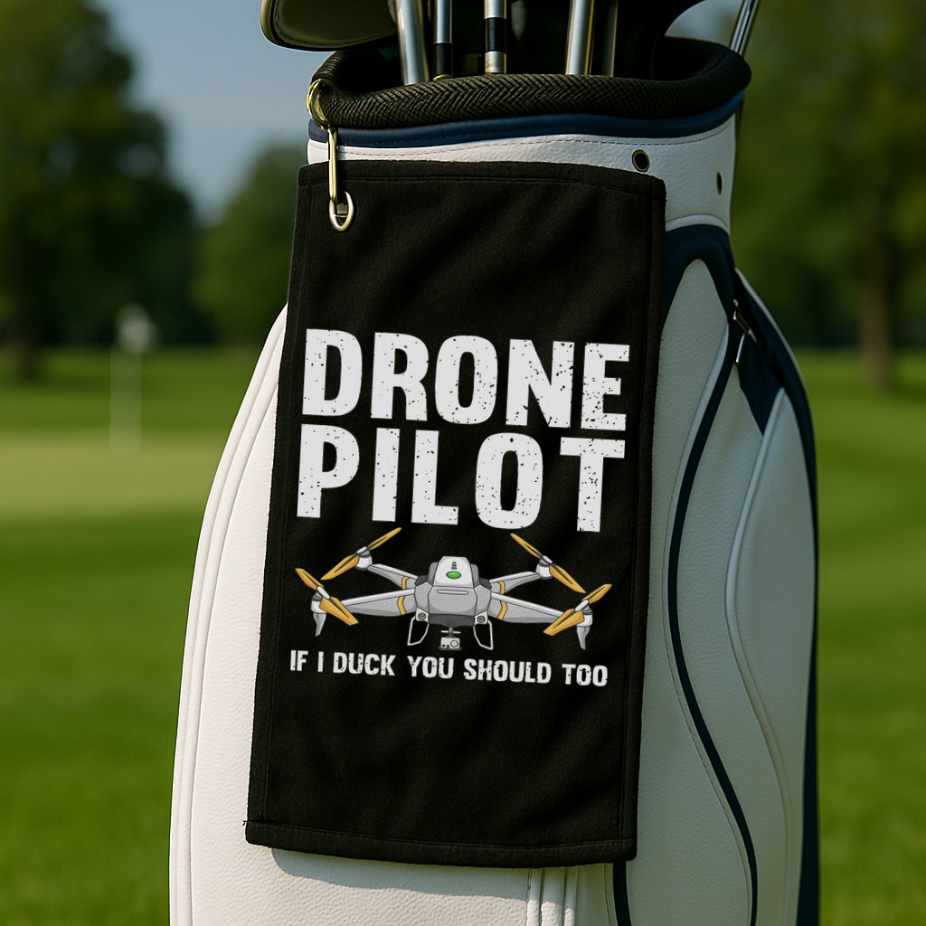 Funny Drone Pilot Design For Women Drone Operator Golf Towel