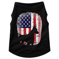 Funny Doberman Pinscher Art For  Doberman US Flag Doggie Tank